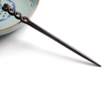 

Handmade Ebony Hair Sticks Black Ebony Hair Pin Wood Hairpins Hair Clasp Women Girls Vintage Wooden Hair Jewelry LB