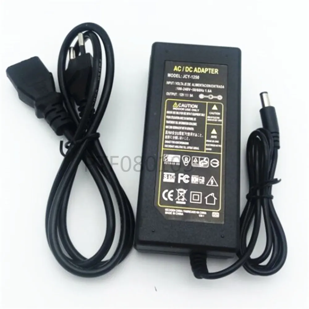 12V 5A 5 amp 60W DC EU/US UK AU адаптер питания Трансформатор светодиодные полосы света