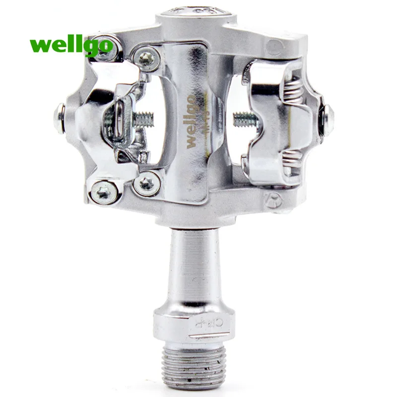 

Wellgo Ludwig Wam-m19 with Security Standard Bicycle on Small Anti-slip Lock Tread Bicycle Pedal Mountain