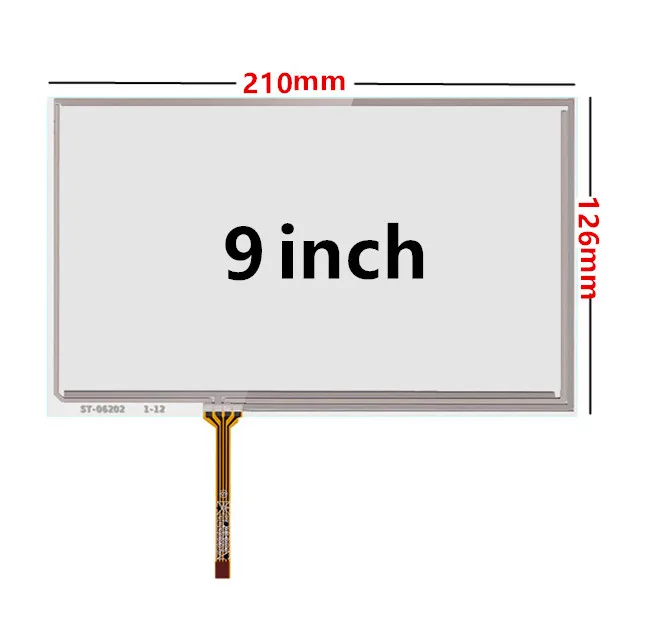 9/10.1 인치 범용 저항 디지타이저 터치 스크린 패널 유리, 자동차 DVD GPS 네비게이션 멀티미디어 교체 부품