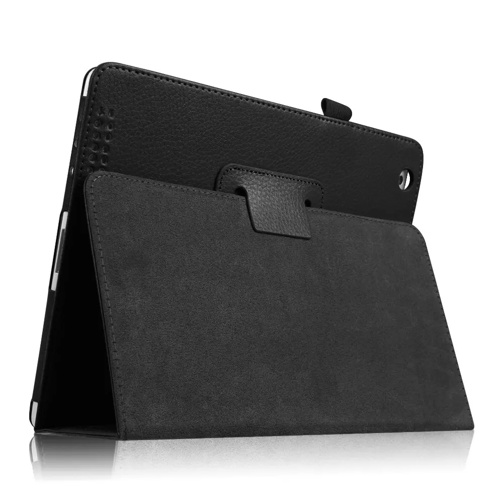 For iPad 2 3 4 Case with Apple Pencil Holder Cover,Premium Leather Folio Stand Cover Case for iPad 2 3 4 A1395 A1460 A1416 A1430 - Цвет: for iPad 2 3 4 black