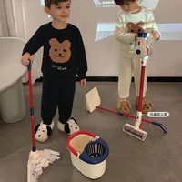 Baby Mop Kids Broom And Dustpan Set Children Learning Educational Mop Floor Toy Cleaning Up Learning Toy For 3 To 12 Years 2
