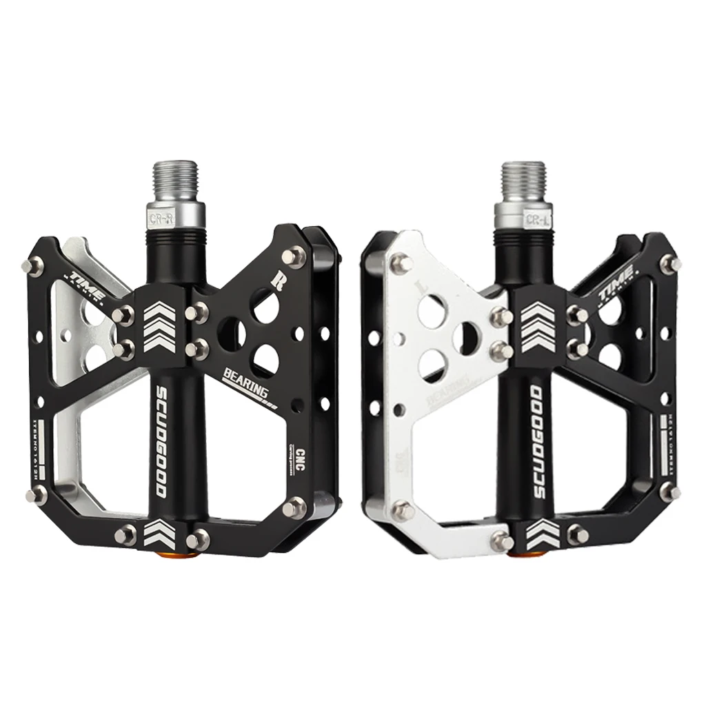 

Non-Slip Bike Pedals Mountain Bike Pedals Platform Bicycle Flat Alloy Pedals 9/16 Inch Bearings for Road BMX MTB Bikes