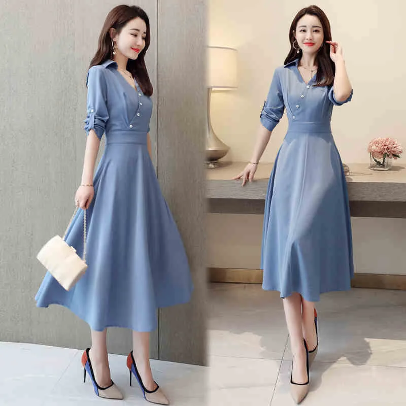

Spring Clothing 2019 Summer New Style WOMEN'S Dress CHIC Popular Spring Very Fairy France Non-mainstream Elegant Full Body Dress