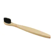 1 шт., личная Экологичная зубная щетка с бамбуковым углем для здоровья полости рта, низкоуглеродистая средняя мягкая щетина, зубная щетка с деревянной ручкой