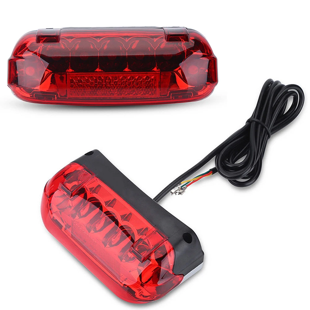 

Electric Bicycle Taillight Electric Bike Brake Indicator 36V/48V LED Rear Tail Light Warning Lamp Night Safety Cycling Accessory