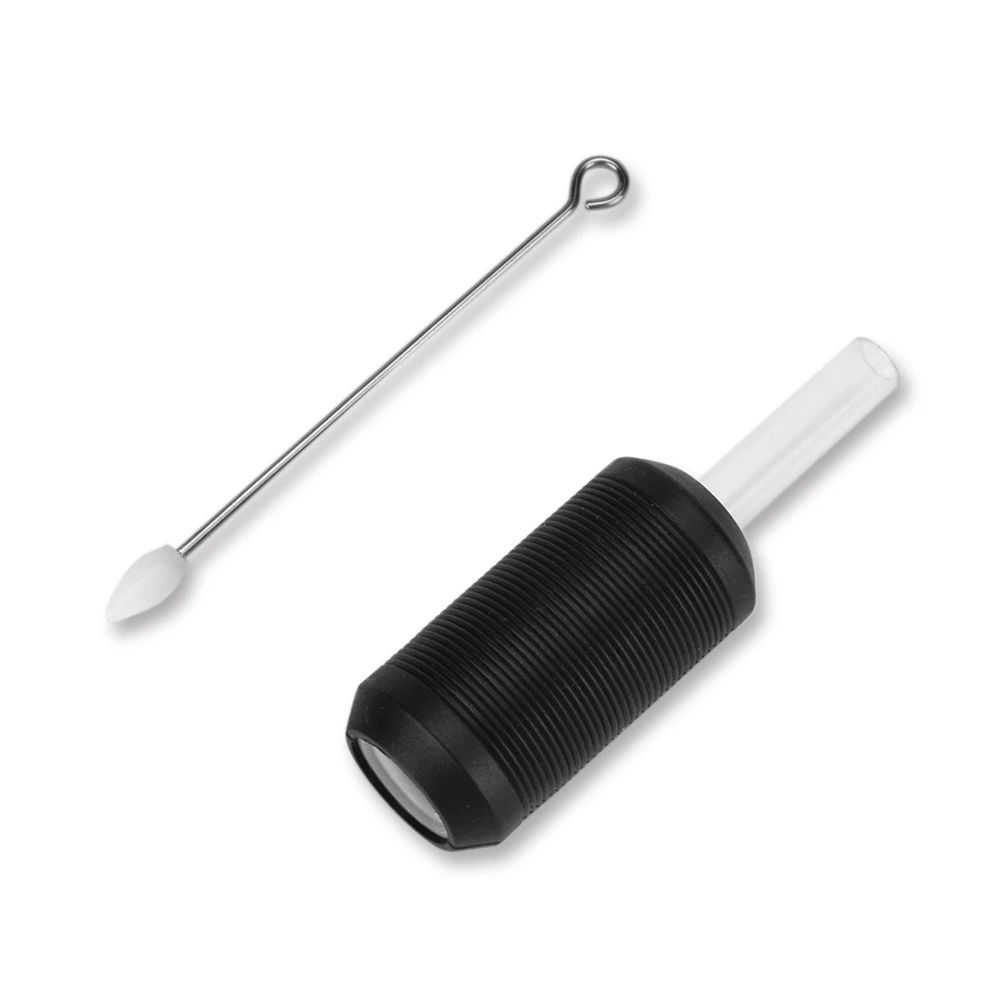 10 pcsPreto Descartáveis Tatuagem Apertos трубы Aperto Do Tatuagem Transparente Borracha de Silicone Tubo de Silicone Para Tatua