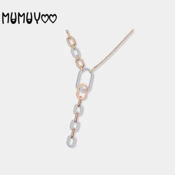 

Fashion jewelry high quality 2020 new charm retro beating heart interlocking tassel Y-shaped long women necklace Clavicle chain