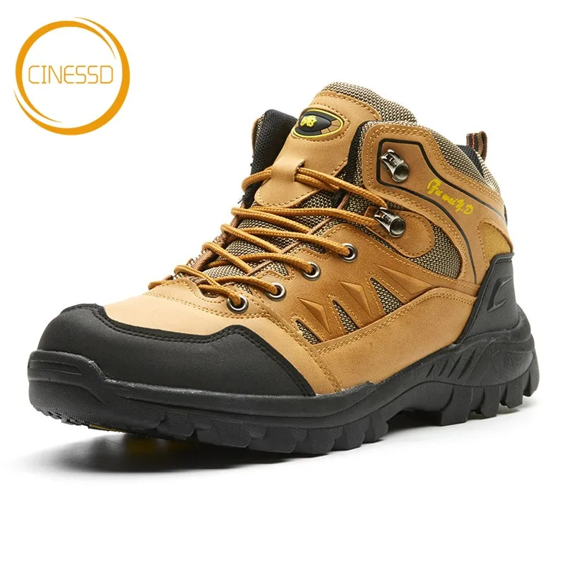 

CINESSD High Quality Outdoor Hiking Shoes Large Size 36-47 Trekking Shoes Unisex Waterproof Couple Sneakers Climbing Sport Shoes