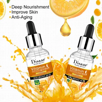 

Vitamin C Whitening Face Serum Liquid Freckle Removal Acne Scars Hyaluronic Acid Anti-wrinkle Vitaminc Face Serum Fade Dark Spot
