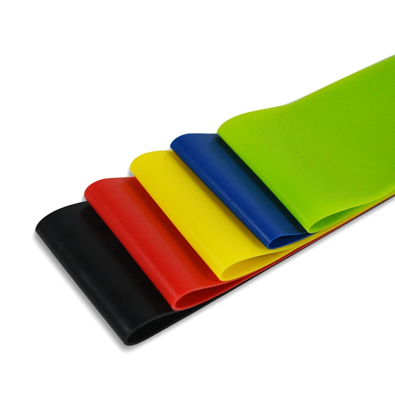 5 Level Yoga Resistance Rubber Bands 0.35mm-1.1mm Strength Pilates Sport Training Workout Elastic Bands 600mm Fitness Equipment (5)