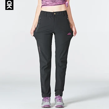 

Little Donkey Andy Quick Dry Womens Hiking Pants Summer Trekking Elastic Waist Pants Women Running Outdoor Sport Female Trousers