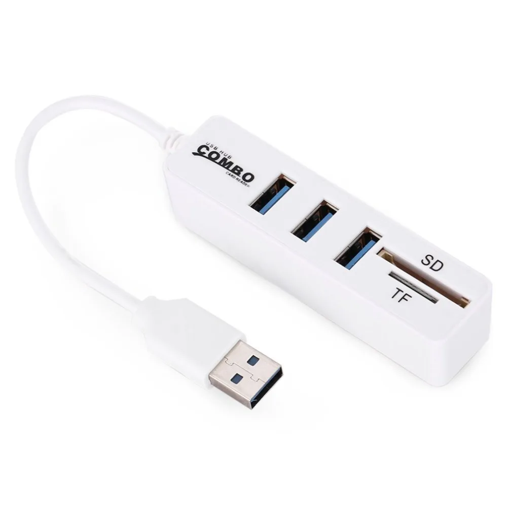 USB 2,0, разъем для концентратора, Sup порты, TF карта безопасности, цифровая карта памяти с 3 usb-портами, адаптер, удлинитель для карт-ридера