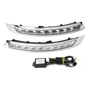 

ECAHAYAKU For Volvo XC90 2007 2008 2009 2010 2011 2012 2013 with Turnning Yellow Signal DRL led Daytime Running Light Daylight