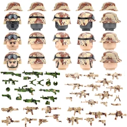 5/10PCS SECONDE GUERRE MONDIALE NOUS Militaire Blocs De Construction Des Forces Spéciales Chiffres Armée Camouflage D'armes Armes Casques Accessoires Briques Jouets D333 