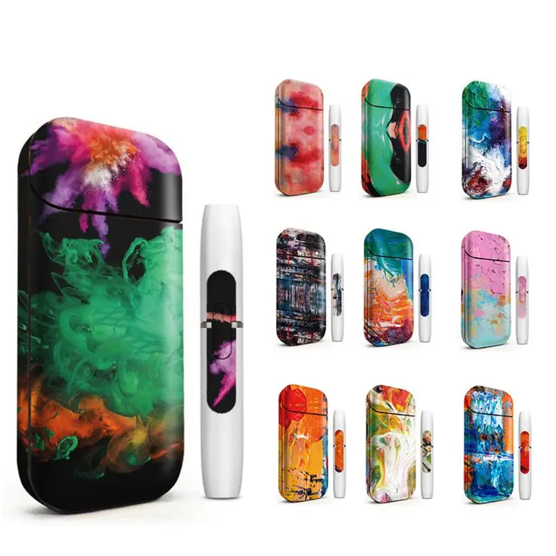 

Universal Fashion PVC Bumpy Printing Sticker Anti-dust Decorative Protective Film Skin for IQOS Box Cover Case
