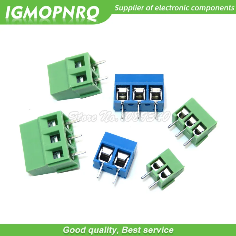 10 шт. KF128 KF301 KF350 2P 3P 5 мм/3 мм/2PIN 3PIN терминал винт PCB Терминал Коннектор