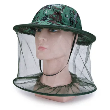 

Outdoor Professional Mosquito Bug Insect Bee Resistance Net Mesh Head Face Protector Hat Cap