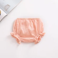 4 цвета; милые трусики для маленьких девочек; Детские однотонные дышащие трусы высокого качества; Детские повседневные трусы; сезон весна-лето