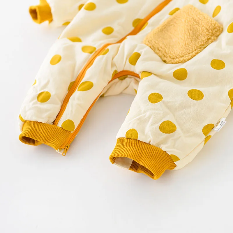 Fleece Baby Rompers Jumpsuits for Autumn Winter