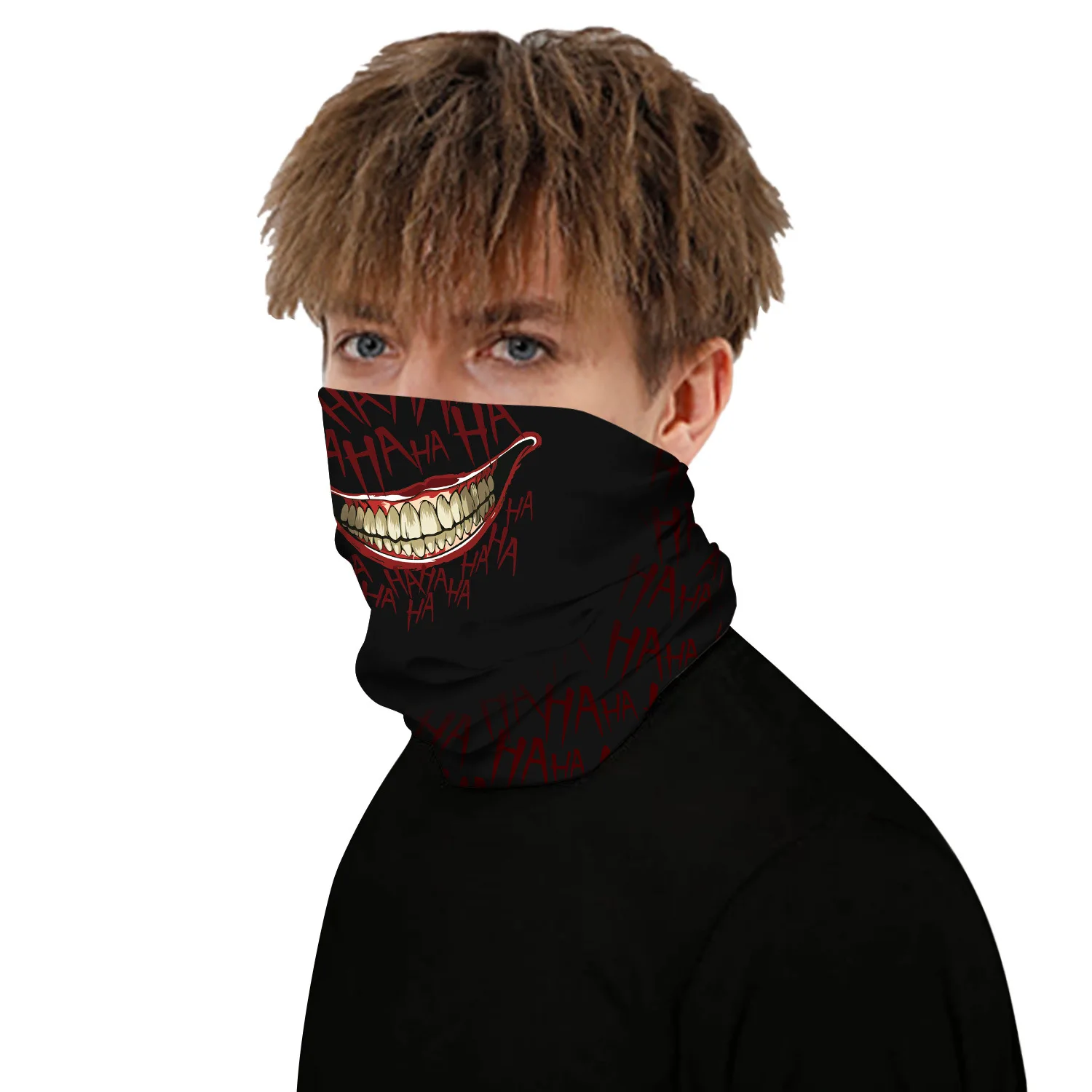 New Skull Skull Digital Print Magic Scarf Personalized Mask Quick-Dry Sweat Absorbing Outdoor Riding Protection