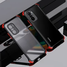 LOVECOM Stoßfest Telefon Fall Für Xiaomi Redmi Hinweis 10 Pro 9 Pro 10S 9S K40 POCO X3 NFC pro 10T Pro Objektiv Schutz Klar Abdeckung