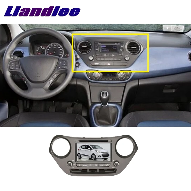 Top Liandlee For Hyundai Grand i10 2013~2017 LiisLee Car Multimedia TV DVD GPS Audio Hi-Fi Radio Original Style Navigation Advanced 1