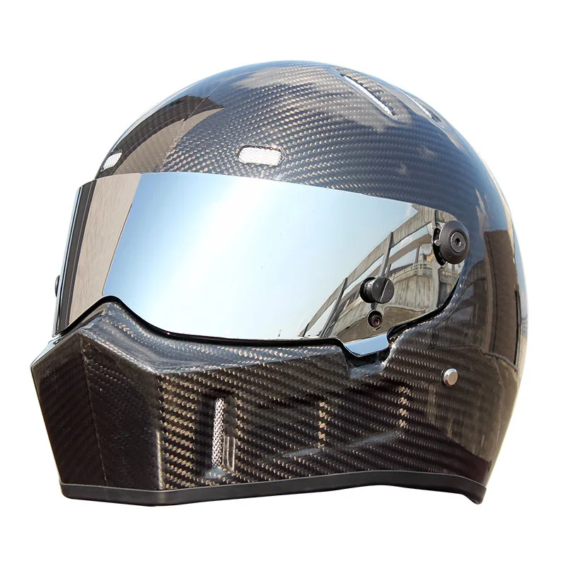Carbon fiber ATV 1 full face motorcycle helmet motocross racing man