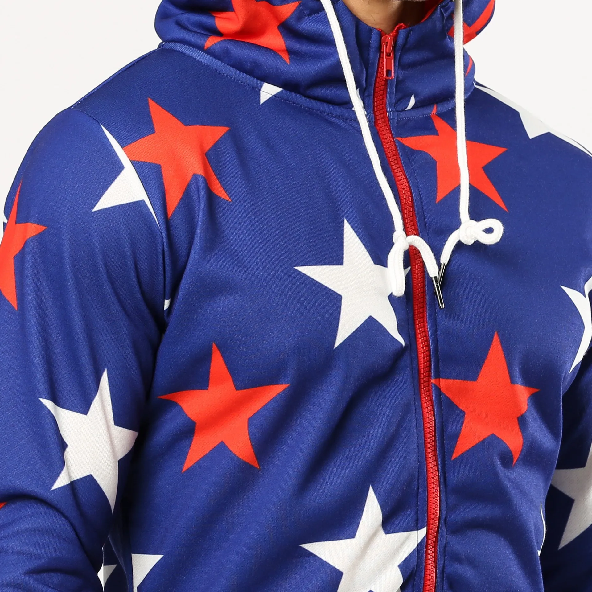 Men Warm Onesie Five pointed Star Print Sleep Lounge Adult Sleepwear One Piece Pyjamas Male Jumpsuits Hooded Onesies
