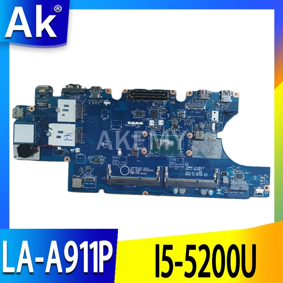 For Dell Latitude E5550 Laptop Motherboard I5 5200u Cpu La A911p Cn 0m5hv7 0m5hv7 M5hv7 Tested 100 Work Motherboards Aliexpress