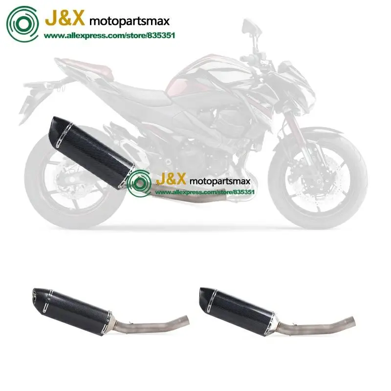 Полная система, слипоны для kawasaki Z750 Z 750, глушитель для мотоцикла, поход, средняя Соединительная средняя труба