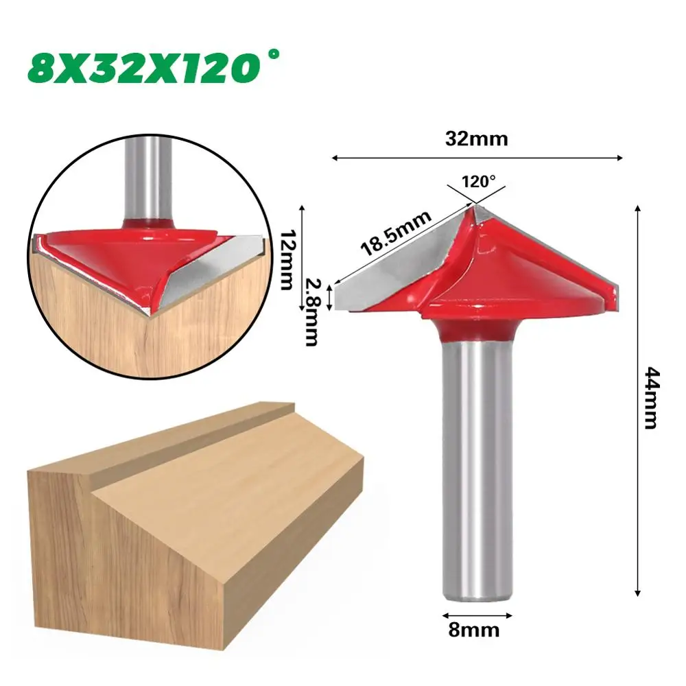 Micro-routeur 90 degrés Weix 3D V bit 22 mm de diamètre Embouts de routage  en carbure monobloc pour bois - Chine Fraise cylindrique en carbure  monobloc, fraise