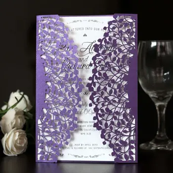 

China Customized Paper Laser Cutting Invitation Wedding Cards