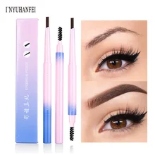 2 в 1 карандаш для бровей+ кисть для бровей, для макияжа, двойная головка, усилитель бровей, палочка, косметика для глаз, водостойкий пигмент, пудра, тату