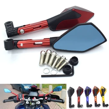 

Universal motorcycle CNC Aluminum Blue Glass Rearview Mirror for suzuki GSXR600 GSXR750 GSXR1000 TL1000S GSR600 GSR750