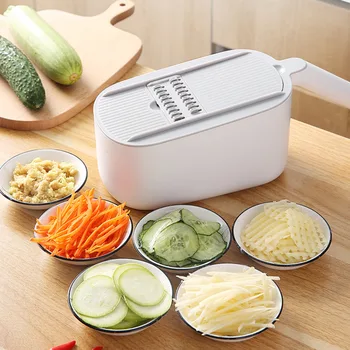 

Vegetable Cutter Multifunctional Mandoline Slicer Fruit Potato Peeler Carrot Grater Kitchen Accessories Basket Vegetable Slicer