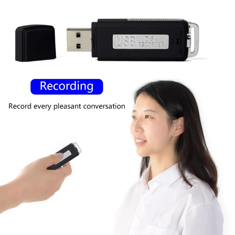 Цифровой диктофон 16G/8G/4G миниатюрный с голосовой активацией s безопасность