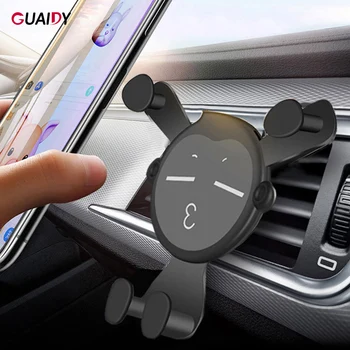 

Surprising Monkey Lovely Car Phone Holder Cartoon Gravity Linkage Silicone Clip Free Adjustment For iPhone XR Huawei Universal