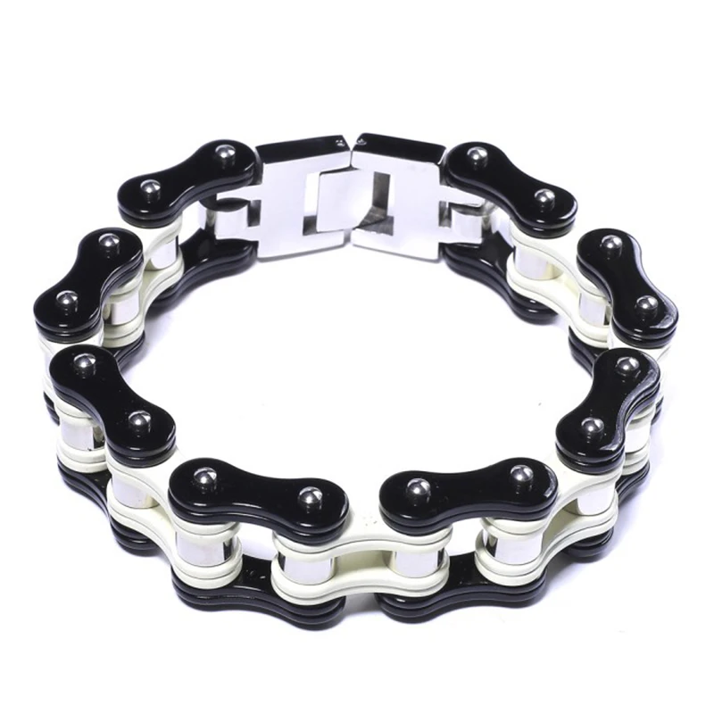 

Stainless Punk Jewelry Friendship Biker Rock Punk Bicycle Bike Bracelet Men Bracelet Bangles Motorcycle Chain Charm