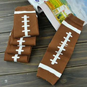 

Four seasons universal Baby Boys Girls Rugby Print Crawling Anti Slip Leg Warmers Knee Length Socks