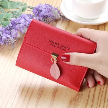

Simple Mini Wallet Women small wallet three fold coin purse coin purse short ladies wallet
