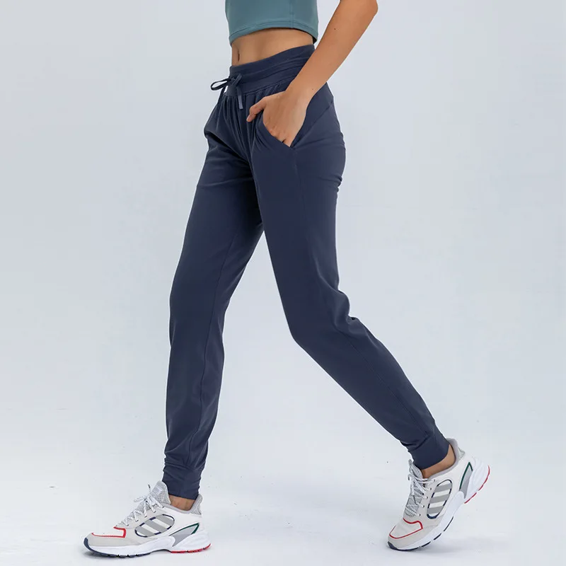 NWT/ночное белье с завязкой на талии Штаны Фитнес Для женщин впитывает пот и двумя