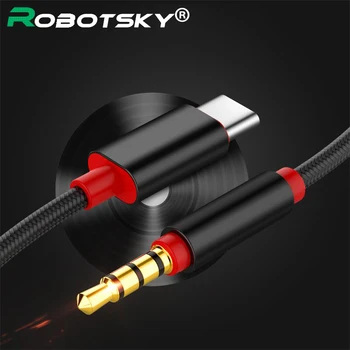 

Type C to 3.5mm Aux Cable Gold Plated 3.5 mm Audio Cord Hi-Fi Sound USB C Audio Adapter For Car Media Players Xiaomi Samsung