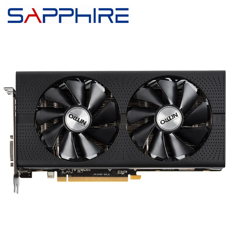 Видеокарты SAPPHIRE RX 480 8GB видеокарты GPU AMD Radeon RX480 8G видеокарты GDDR5 Настольный ПК Компьютерная игровая карта HDMI не Майнинг