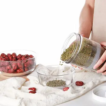 

Telescopic Food Storage Box Multigrain Rice Container Dispenser Transparent Cans 53CB