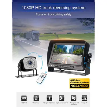 

7" Car Monitor 1080P LCD Car Rear View Camera Parking Rearview System for Backup Camera Waterproof Night Vision Backup Camera