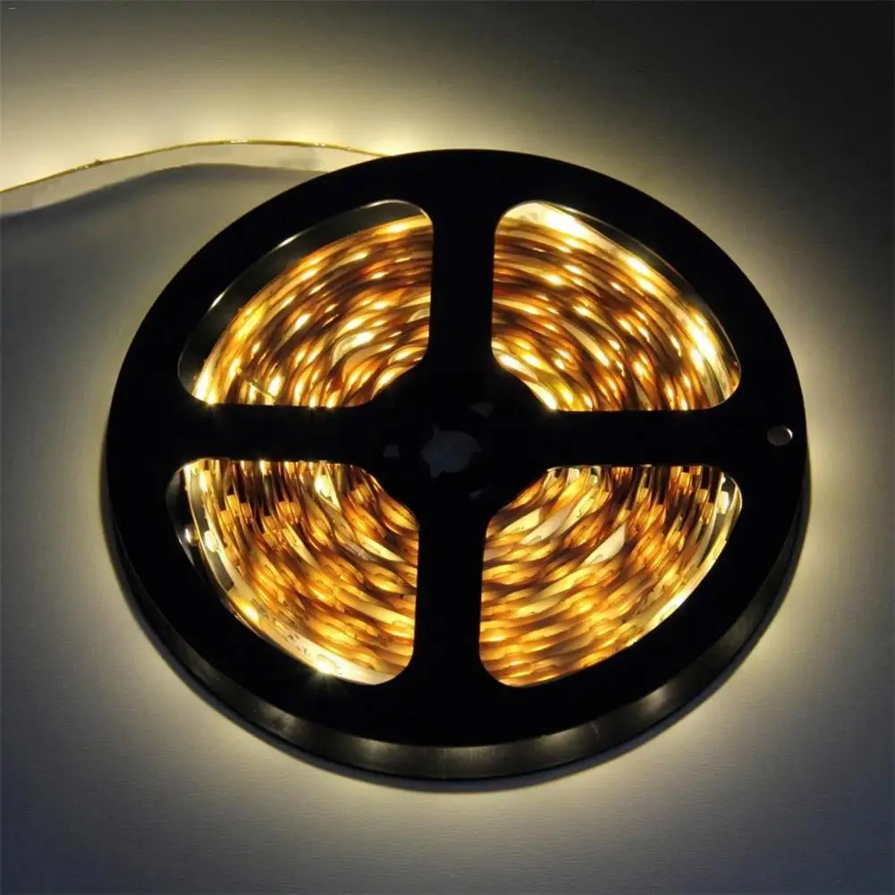 

led strip light smd 3528 300led 5m waterproof ip65 dc 12v cool nature white flexible led tape rope dropshipping