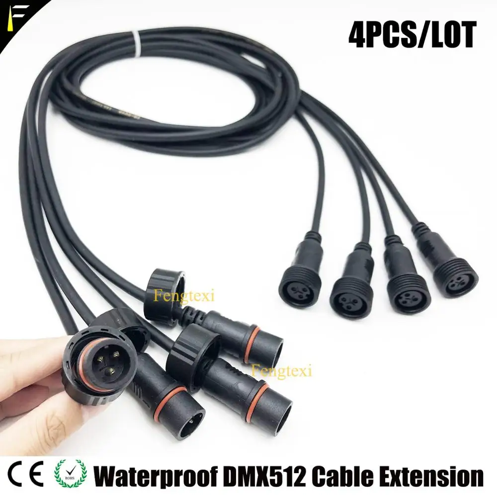 Удлинительный кабель DMX512 4 шт./лот удлинитель для сцены 3 м м|Эффект освещения