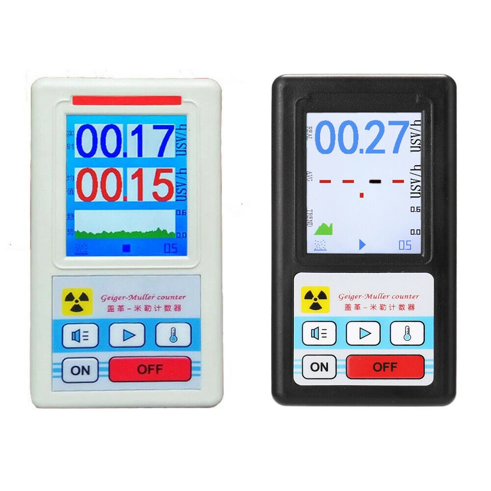 Display Screen Geiger Counter Nuclear Radiation Detector Xray Beta