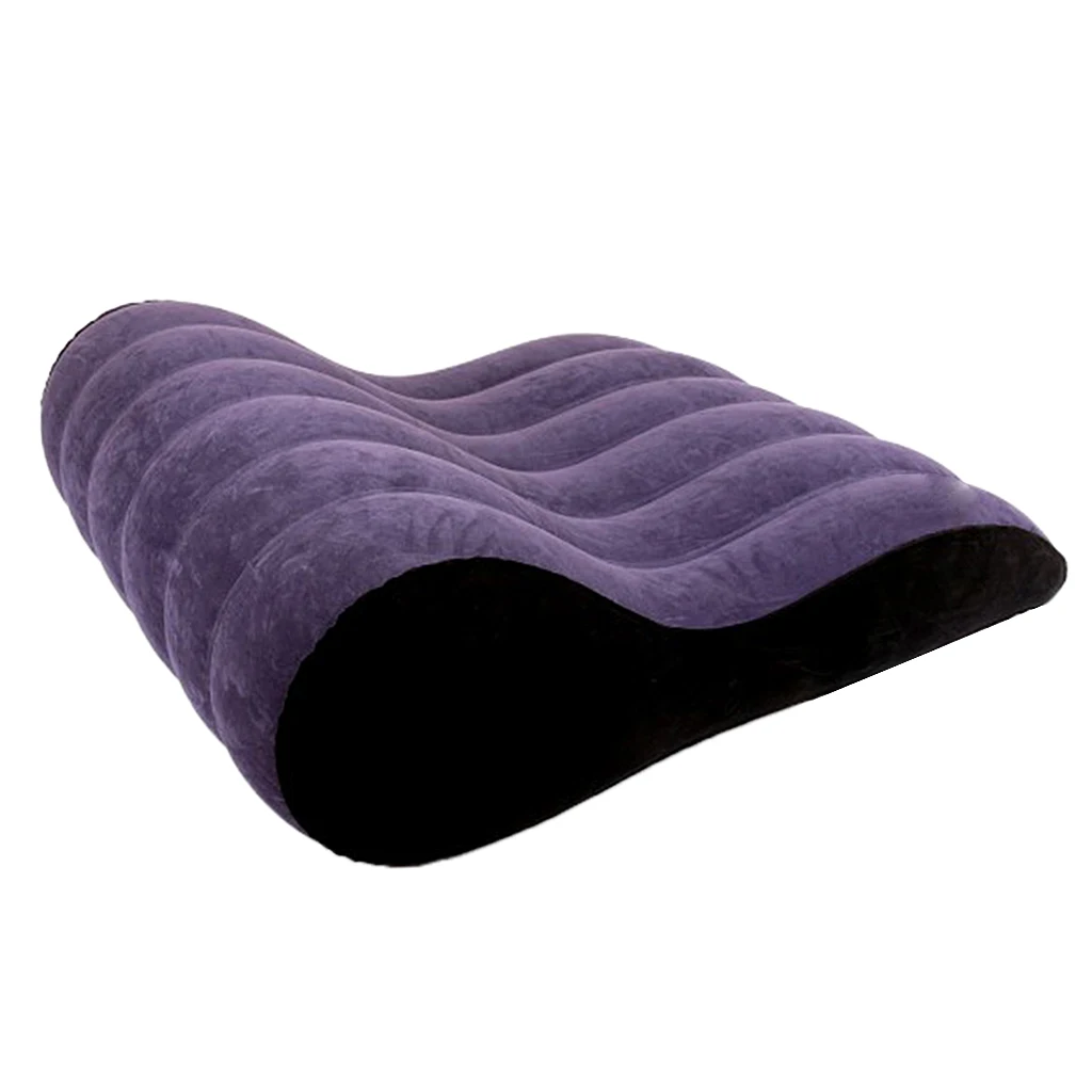 Soft PVC Portable Inflatable Air Pillow Wedge Comfortable Curved Foldable Couples Adult Games Love Pad Cushion Mat Furniture